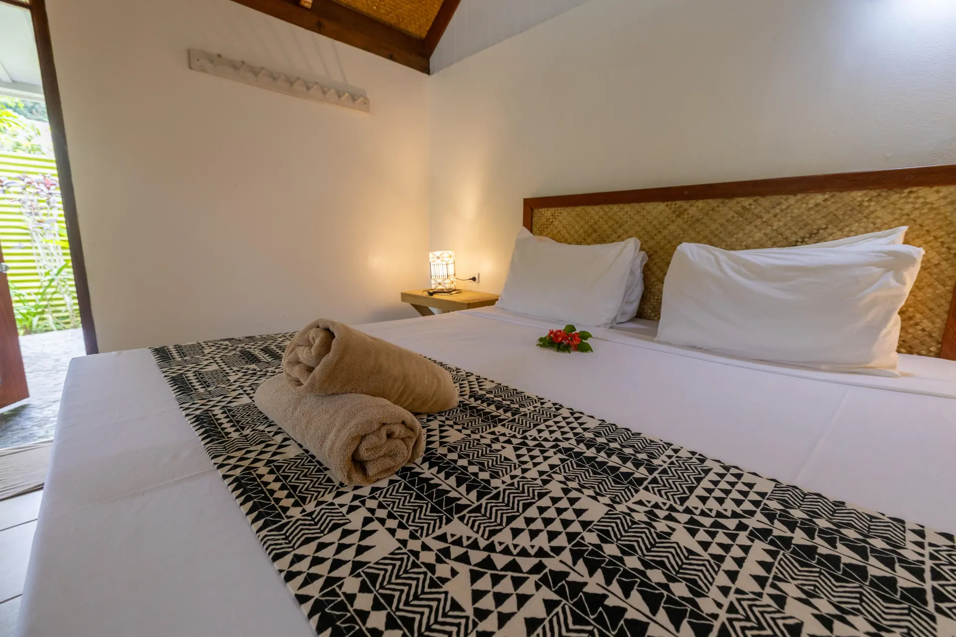 Garden Room Couple — queen bed with traditional decor